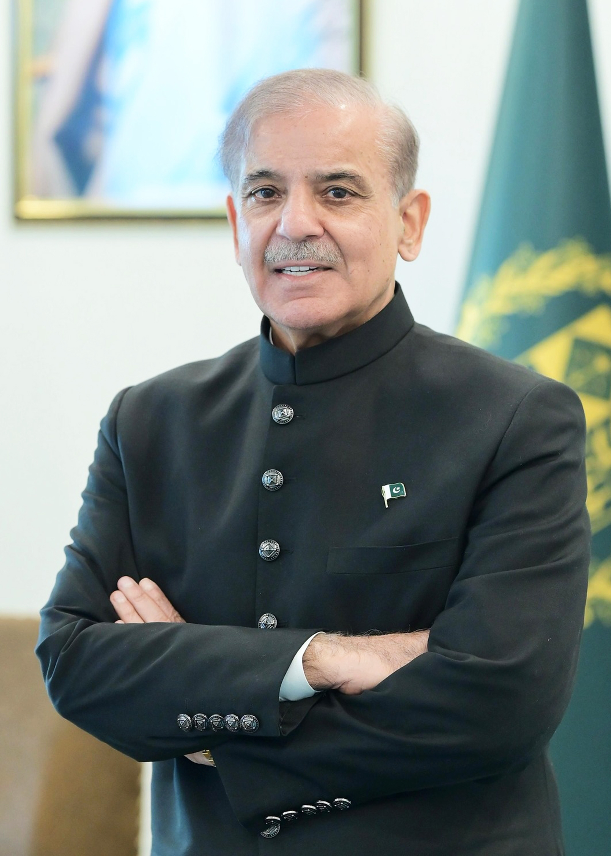 Official portrait of Mr. Shahbaz Sharif